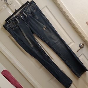 Blue jeans with bebe stone on butt